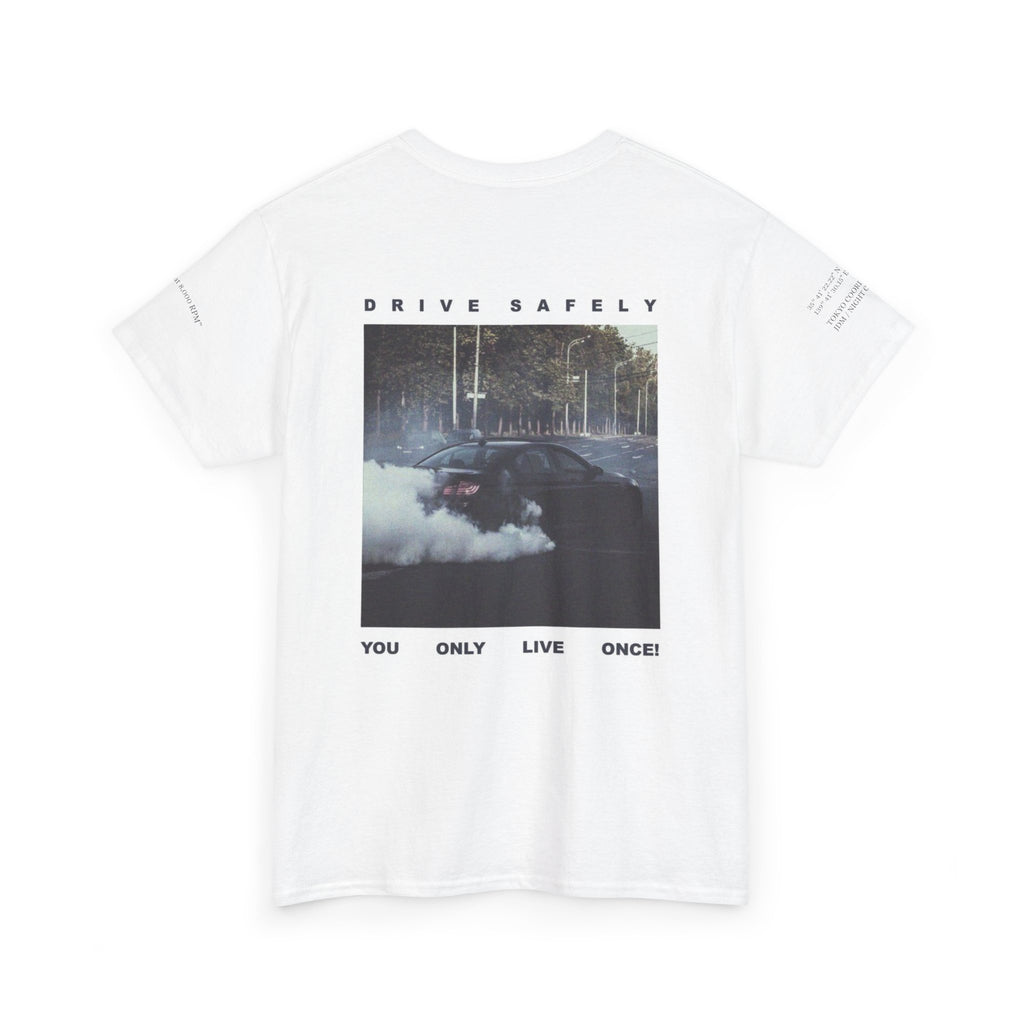Drive Safely Tee | Road Safety Graphic Shirt, Driving Reminder